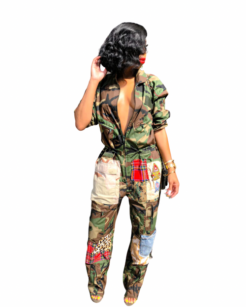 Camo best sale patch jumpsuit