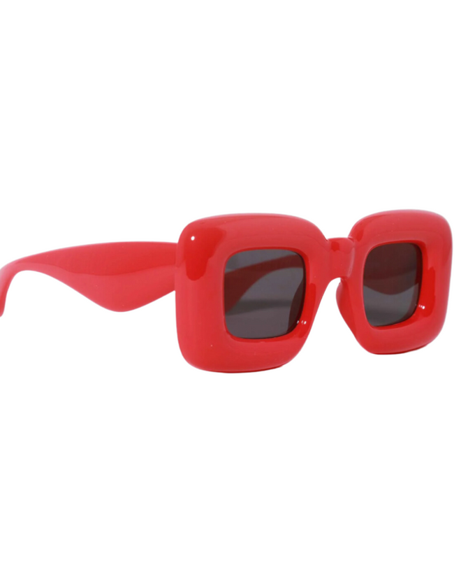 SNOB Red Block Sunglasses